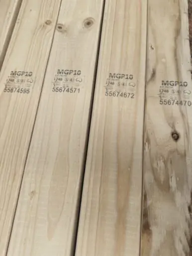 MGP10-treated pine, a termite-resistant choice for long-lasting structures.