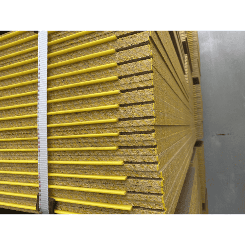 Yellow Tongue flooring is meant to be a subfloor, not a finished surface.