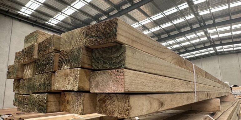 Freshly treated pine should not be painted straight away