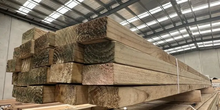 Freshly treated pine should not be painted straight away