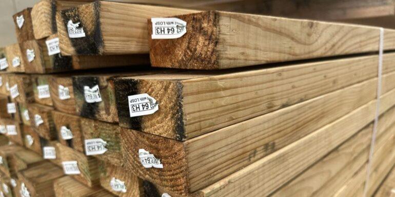 LOSP (Light Organic Solvent Preservative) uses a light solvent to carry fungicides and insecticides deep into the wood fibres