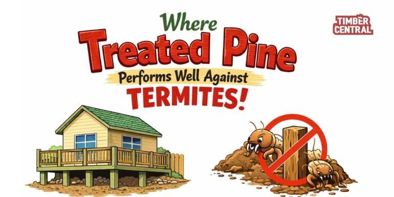 Learn about how termites and treated pine interact in real building conditions