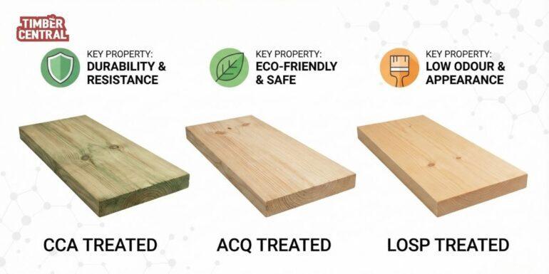Because of its durability and cost efficiency, treated pine is used across a wide range of building and landscaping projects.