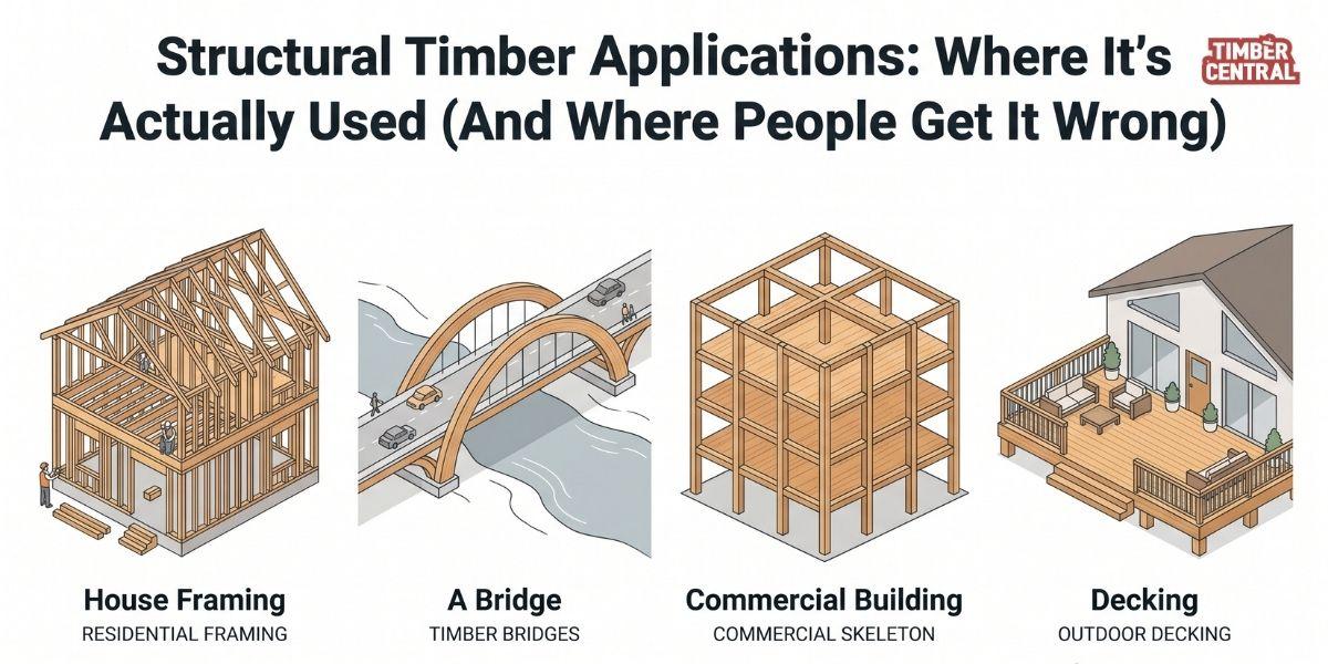 Structural Timber Applications Where It’s Actually Used (And Where People Get It Wrong)