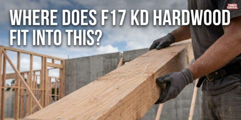 Kiln dried hardwood is processed in controlled conditions to reduce moisture content evenly across the timber.