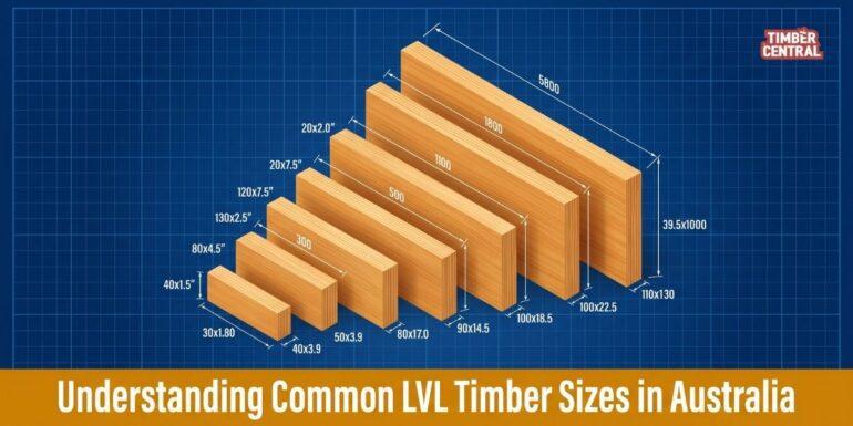 LVL dimensions in Australia may match standard timber sizes on paper, but their structural performance is significantly different due to engineered manufacturing processes