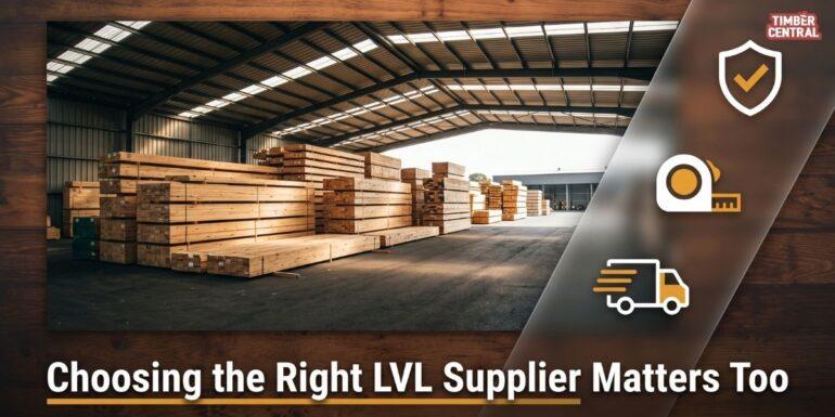 LVL timber sizes are measured by thickness, depth, and length, with depth usually having the biggest impact on span performance