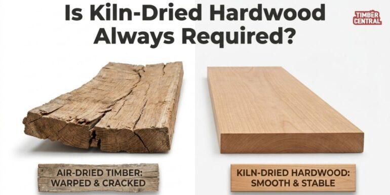 Structural grades like F17 KD hardwood combine strength performance with controlled moisture levels